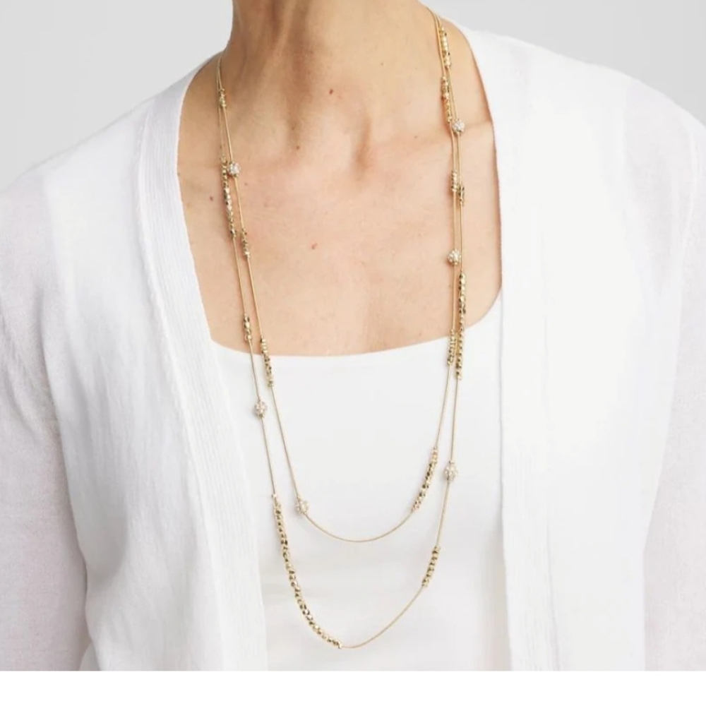 Chico’s NWOT Hexie Multi-Strand Necklace
